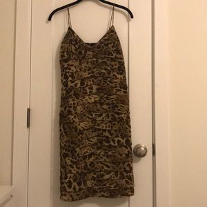 Leopard print cocktail dress